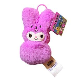 Sanrio Hello Kitty Kuromi x PEEPS Bunny Plush Clip 2026 New Release Bag Charm